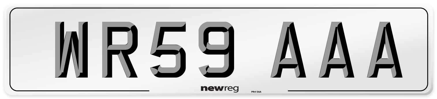 WR59 AAA Number Plate from New Reg